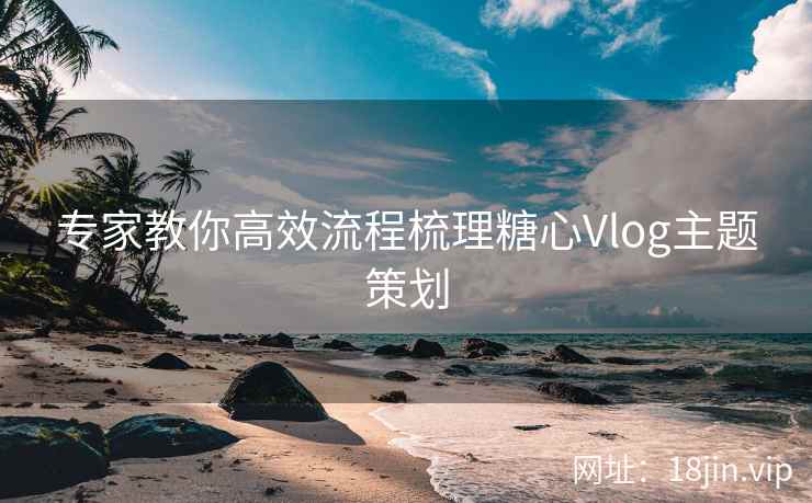 专家教你高效流程梳理糖心Vlog主题策划