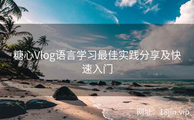 糖心Vlog语言学习最佳实践分享及快速入门